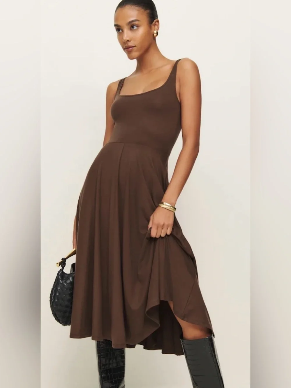 Reformation Rou Jersey Midi Dress Size XS NWT